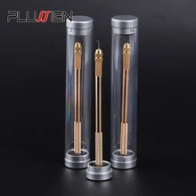 Бронзовые кружева парик вентилирующий держатель+ 4 шт. иглы комплект 1-1,1-2, 2-3, 3-4 вентилирующая игла для кружева парик закрытие фронтальной