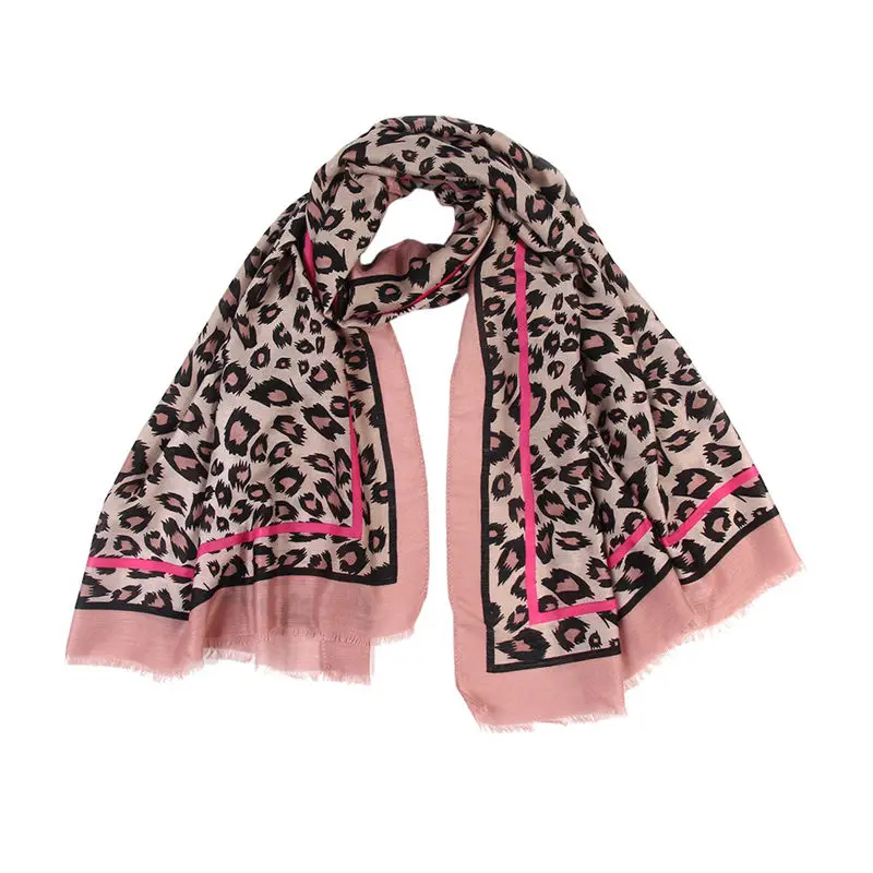  Women Ladies Leopard Print Scarf Wrap Shawls Headband Soft Shawl Long women's scarves handkerchief 