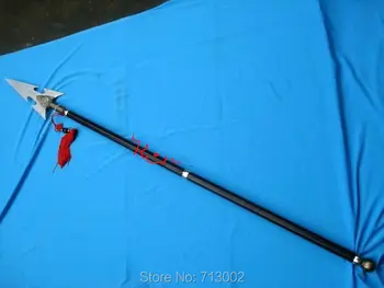 

WuShu Sword Kung Fu goshawk head red-tasselled spear*Cosplay Long Sword Steel Blade