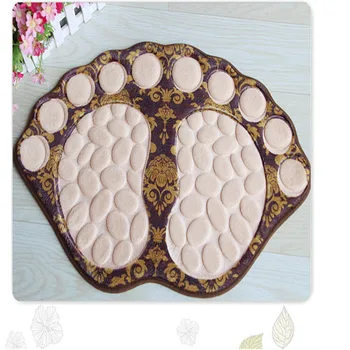 

Anti-slip Durable Entrance Door Mats Rug Kitchen Floor Mat Door Mat Carpet Toilet Living Room Bedroom Rugs Foot Shape 40x60cm
