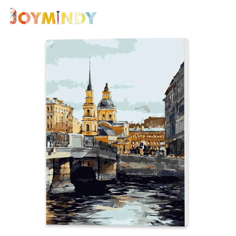 

DIY Framed Painting By Numbers Handpainted Canvas Painting Home Wall Art Picture For Living Room Unique Gift