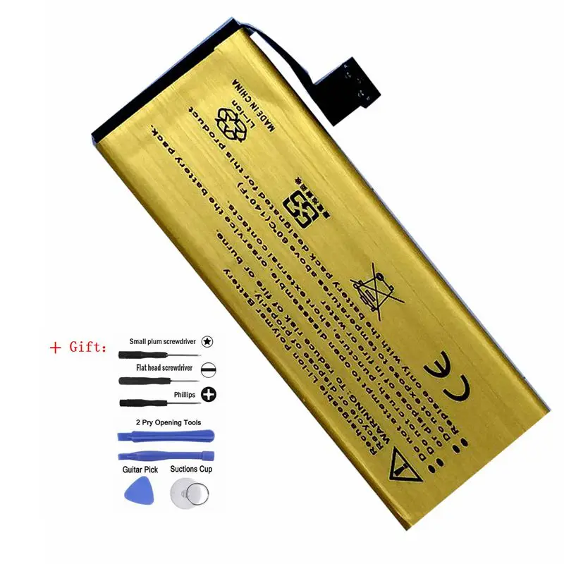 

New 0 cycle Internal for Apple iPhone 5s 5 s Rechargeable Phone Battery Accumulator Bateria with tools as gift
