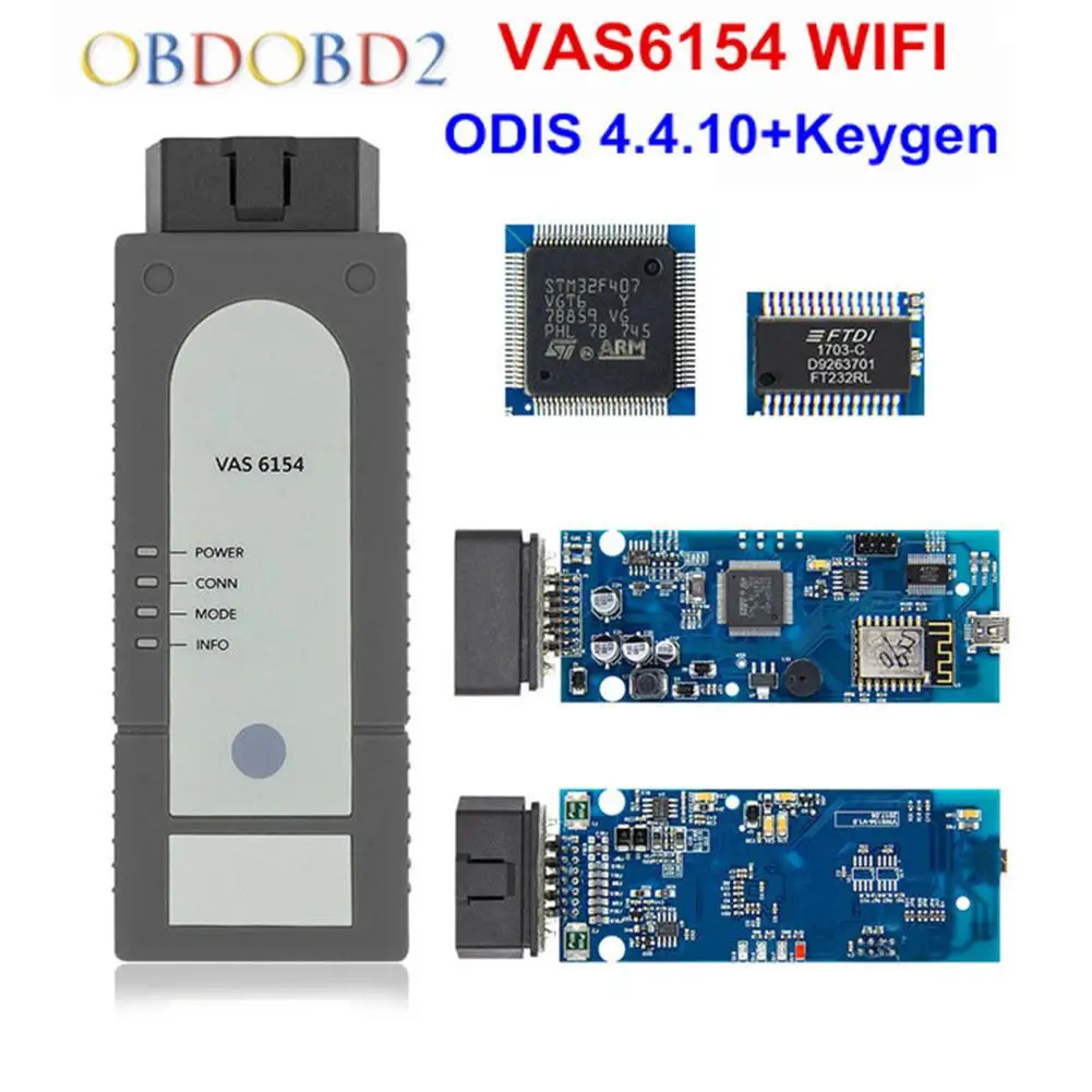 Car Diagnostic Tool VAS6154 Car Inspection Tool with WIFI ODIS V4.4.10 for Cars Diagnostic Instrument