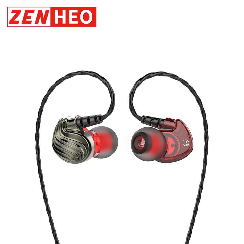 

ZENHEO S5 Earphones 4D Stereo Music Airpod 3.5mm Wired Headset 1.2m Line Gaming Headset Earbuds Air Pods Earphone for Phone