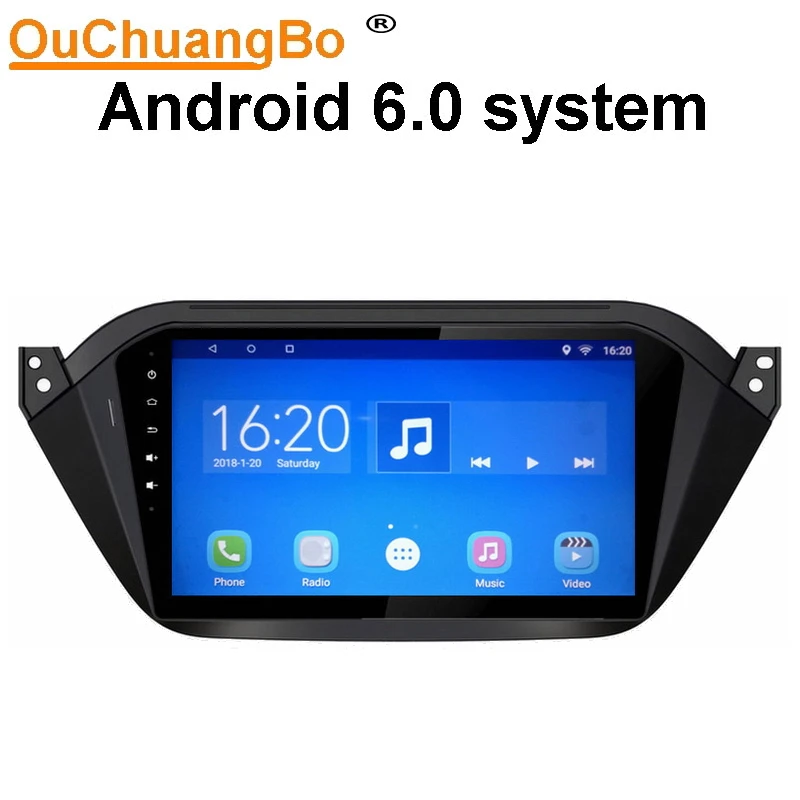 

Ouchuantgbo Android 6.0 car radio GPS navigation multimedia player for JAC S2 2016 2017 with bluetooth quad core mirror link