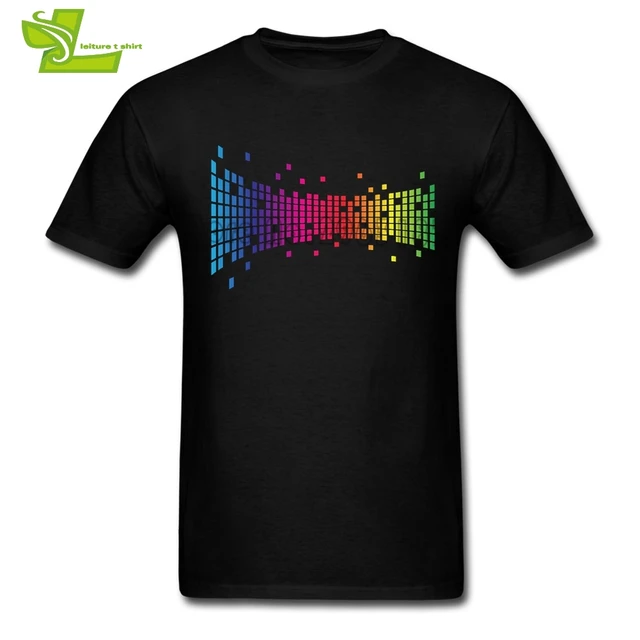 Buy Music Equalizer T Shirt Men Short Sleeve Round