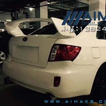 Для 2007- Subaru Impreza WRX STI стиль задний багажник спойлер ABS Неокрашенный спойлер