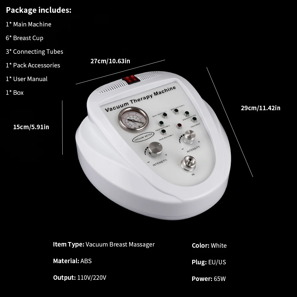 Горячая Вакуумная Массажная терапия машина Электрический молокоотсос лифтинг усилитель груди чашка-массажер коррекция фигуры устройство красоты