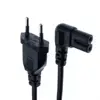 LBSC EU Power Cable For TV Printers Cameras PS4 PS3 EU 2-prong to Figure 8 C7 Right Angled EU Euro AC Power 1-5M ► Photo 1/6
