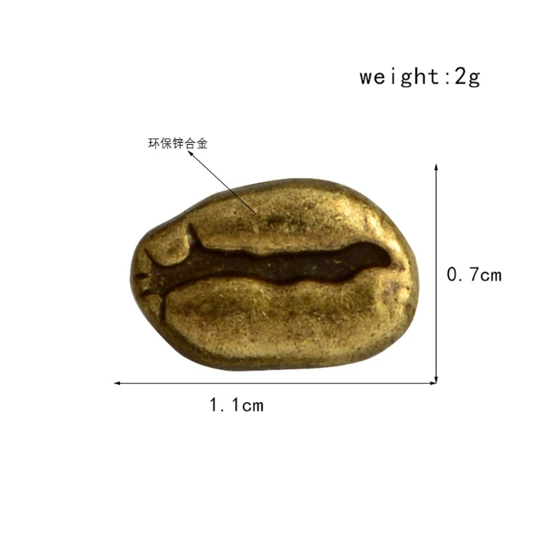 Кофейные зерна эмаль джинсовая рубашка с воротником знак нагрудный знак брошь модные Jewelry-W77