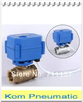 

10pcs/lot DN15 stainless steel motorized ball valve electric ball valve 1/2" , 2 way,CR01/CR05 ,12V