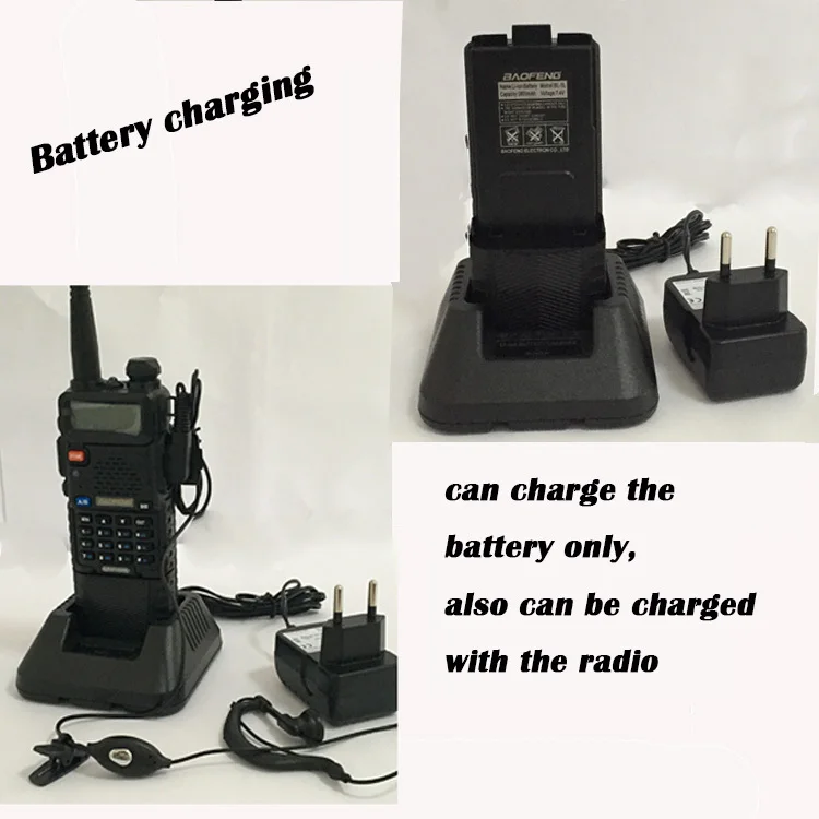 Обновленная uv 5r Baofeng UV-5R 3800 мАч для ham cb двухсторонняя рация Vhf Uhf Двухдиапазонная Портативная радиостанция Интерком