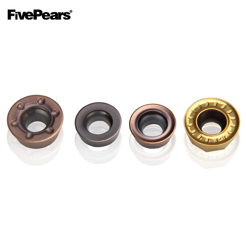 FivePears 10 шт. RDMT10T3MO/RDMW1204MOT/ HM/ PM твердосплавная фреза r5 r6 круглый CNC инструмент|Фреза| |