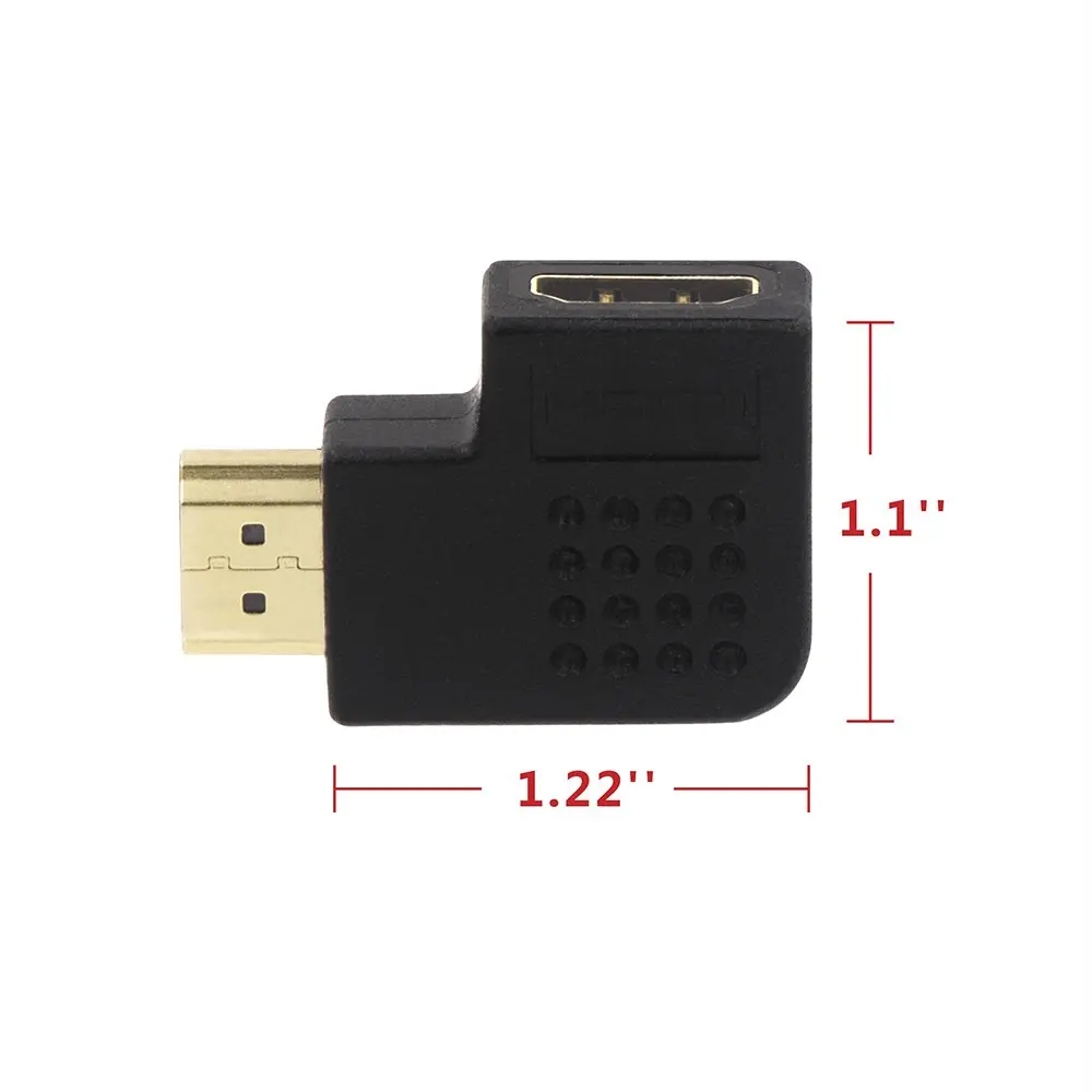 2 Combos HDMI 90 и 270 градусов штекер к женскому вертикальному плоскому