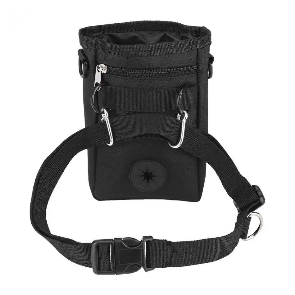 Pet Treat Training Pouch,Dog Treat Training Pouch Oxford Feed Storage Bag Portable Snack Reward Waist Bag with Shoulder Strap for Outdoor Travel