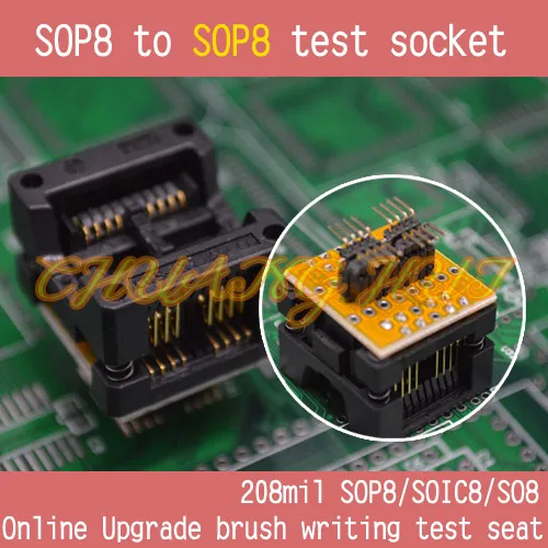 Тесты обнаружить 208mil sop8 К SOP8 Тесты разъем SOP8 + SOP8 BIOS онлайн обновление кисть Тесты место гнездо