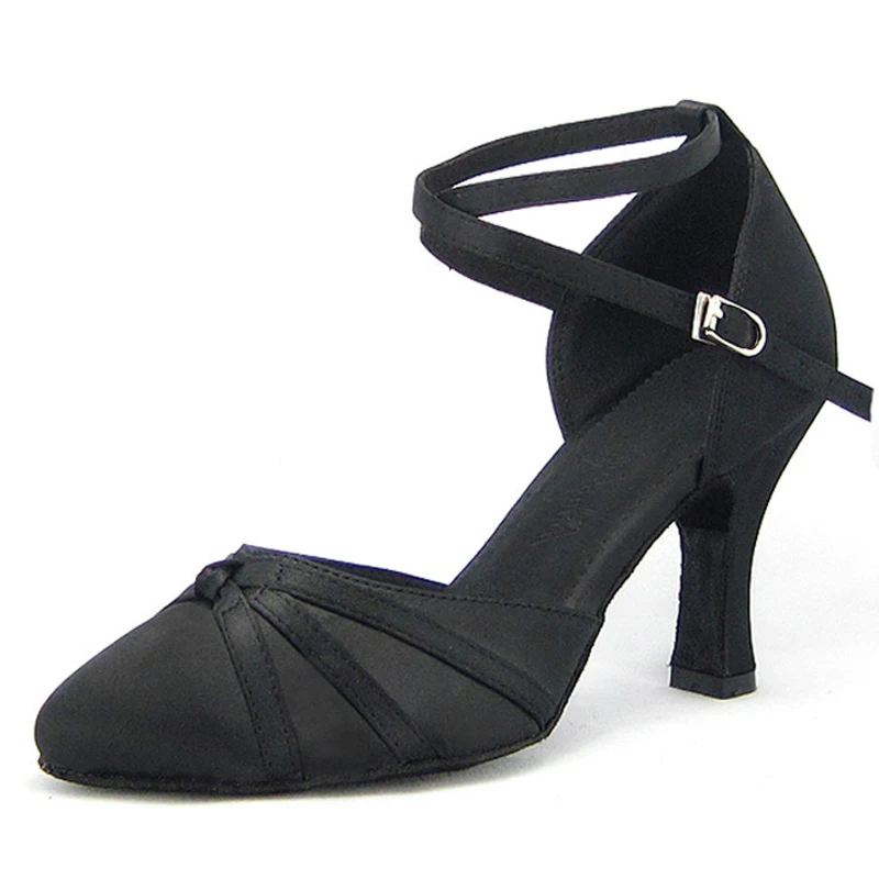 Comprar Las mujeres de salón de baile zapatos de baile latino cerrado punta Samba Tango vals Salsa baile Social zapatos de tacón 6 7 5 8 3 1752