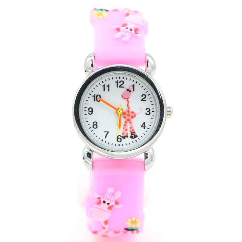 Environmental protection Rubber deer 3D Cartoon Children's Watch Boys Kid Analog Quartz Sports Wrist Watches Enfant Relogio