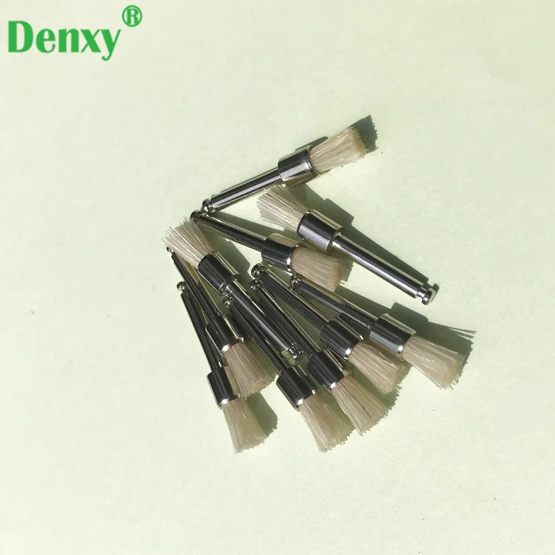 Denxy 400 шт. зубная щетка для пророчества зубная щетка Профессиональная Полировка стоматологический инструмент для Отбеливания Зубов Стоматологический материал - Цвет: Bristle