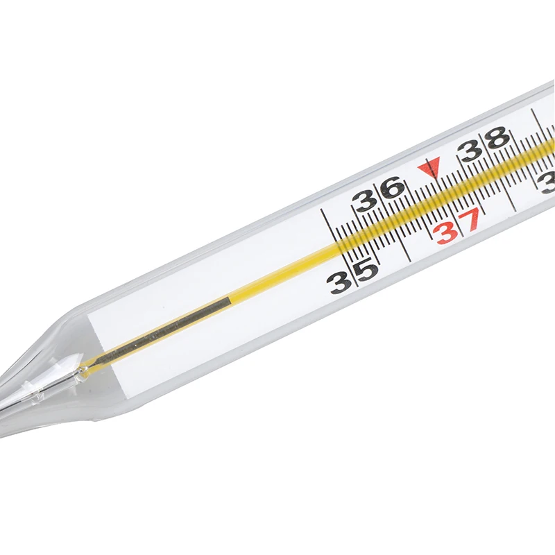 1 шт. клинический Подмышечный стеклянный ртутный термометр большой размер экран прибор для измерения температуры тела домашний продукт для ухода за здоровьем