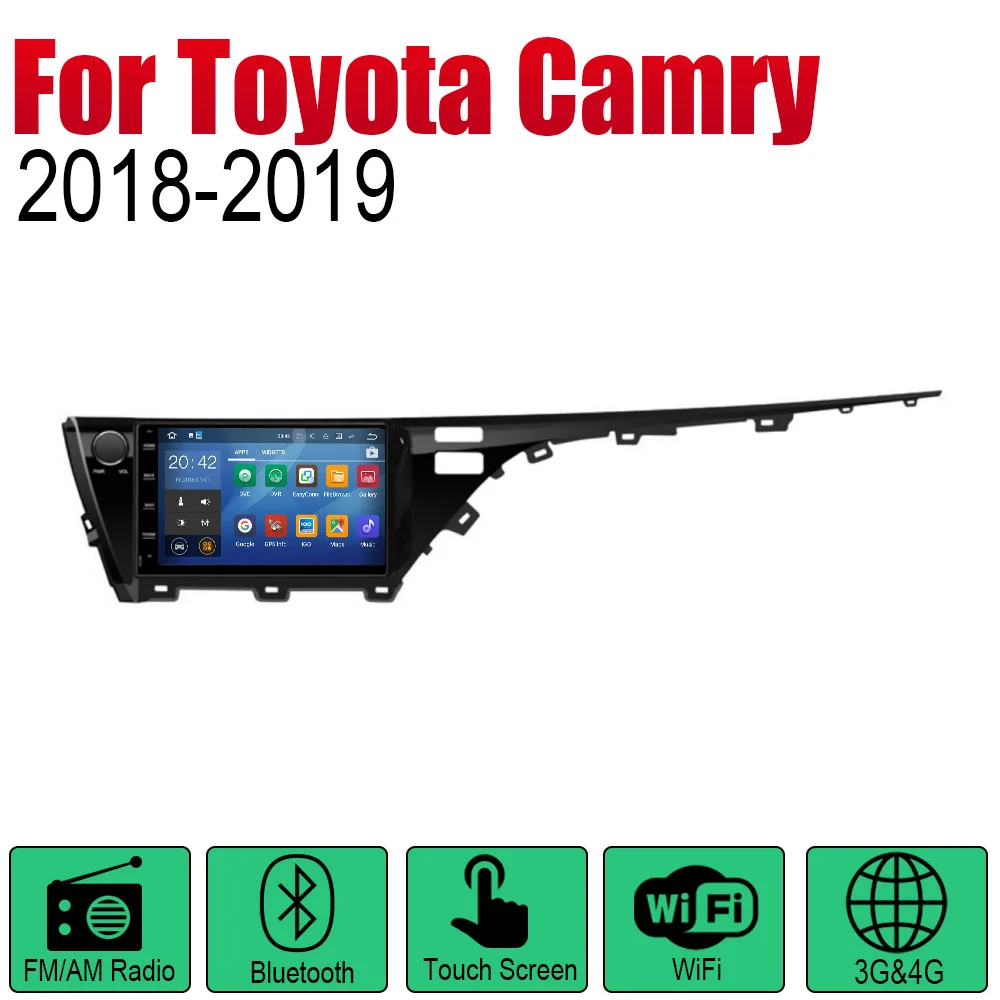 Android автомобильный Радио Стерео DVD gps навигация для Toyota Camry~ Bluetooth wifi 2din автомобильный стерео Мультимедийный Плеер - Цвет: Standard machine