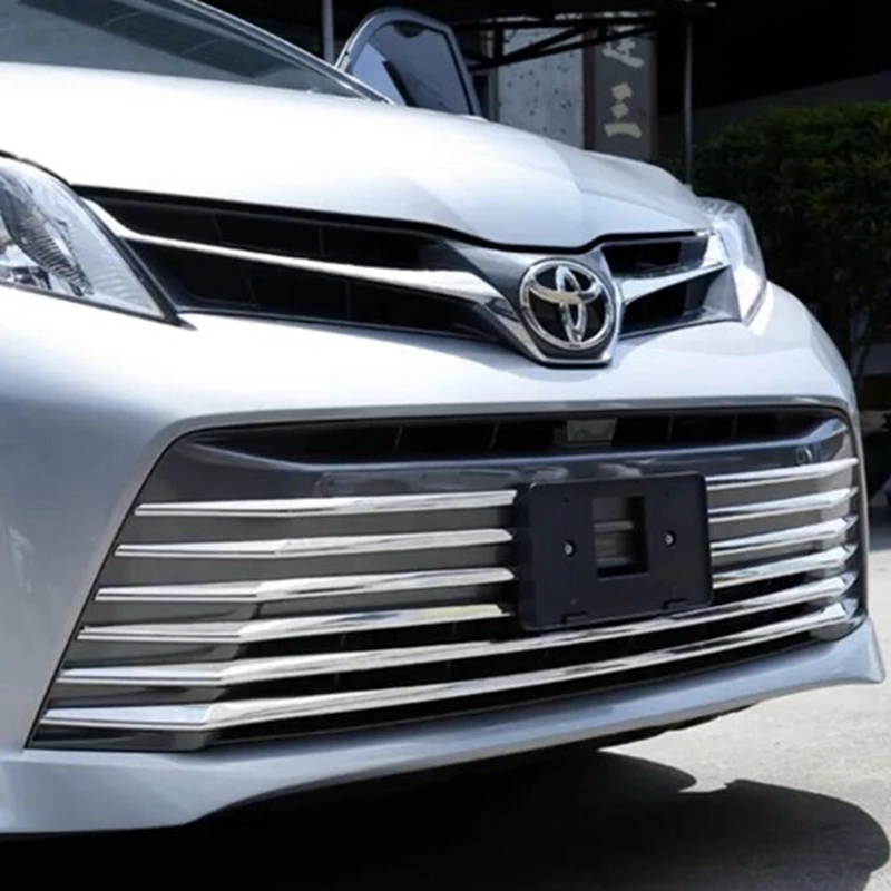 Для Toyota Sienna 2018 2019 Автомобильная Передняя 3D бампер сетка вентиляционное отверстие