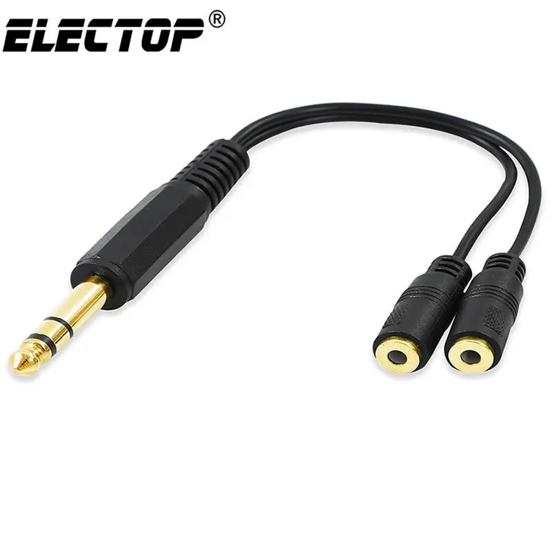 3.5mm Male To 2 3.5mm Female Stereo Audio Splitter Cable 6 Feet