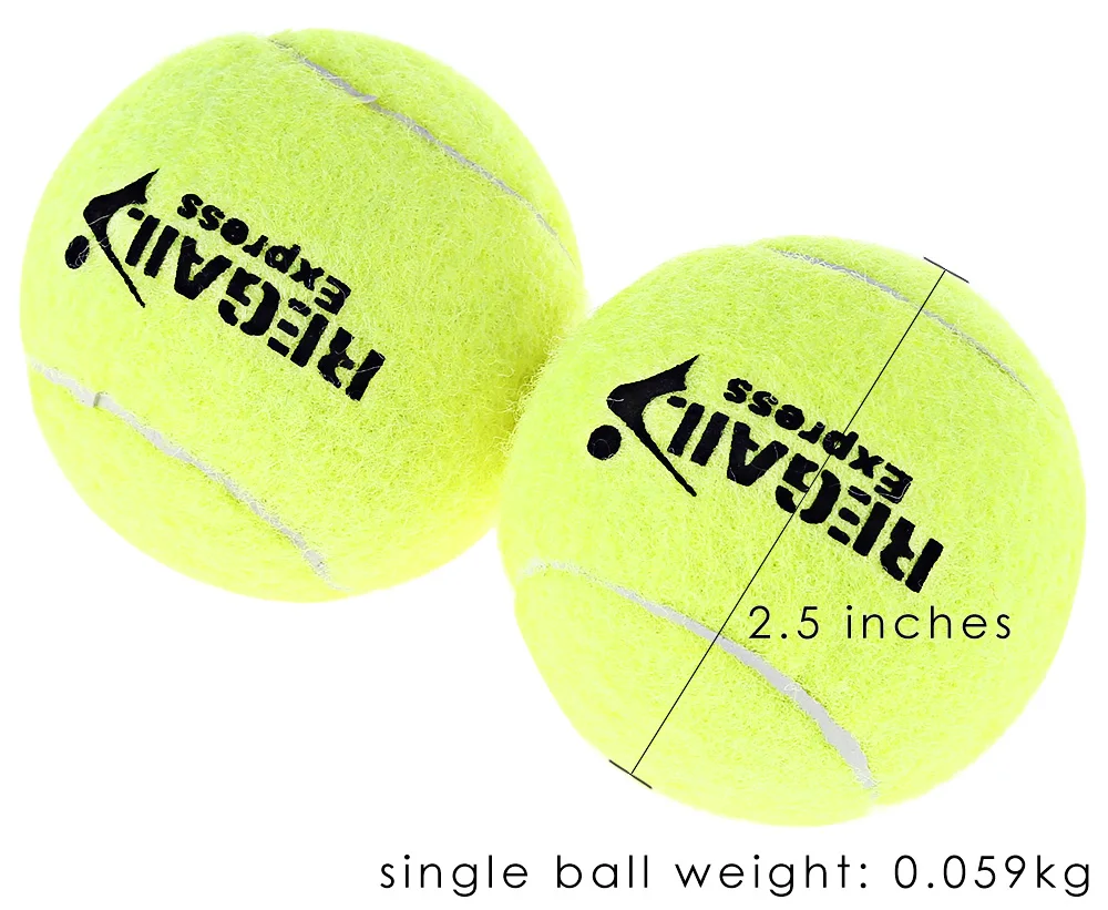 AB8E 12pcs-Sports Elasticity Vanilla Green Tennis Balls Rubber Woolen Training 