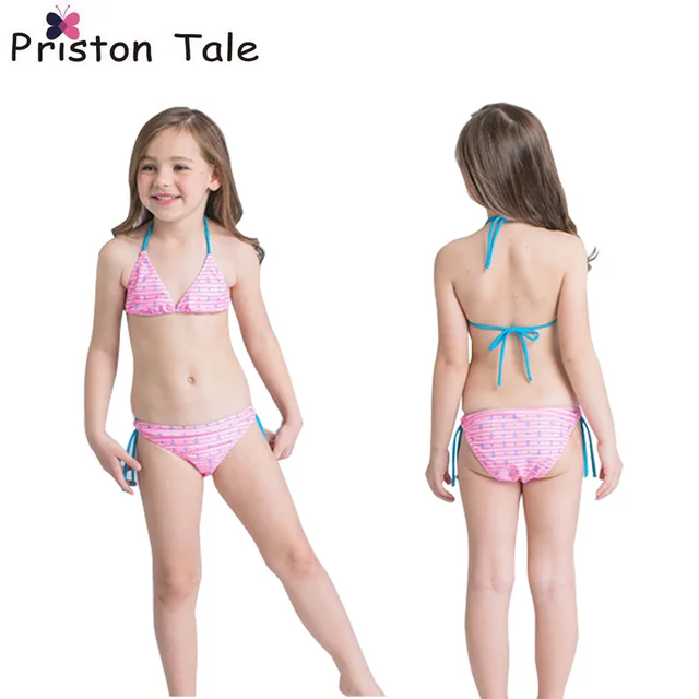 2017 Hot Sale Striped Children's Swimsuit Girls Swimwear Kids Bikinis