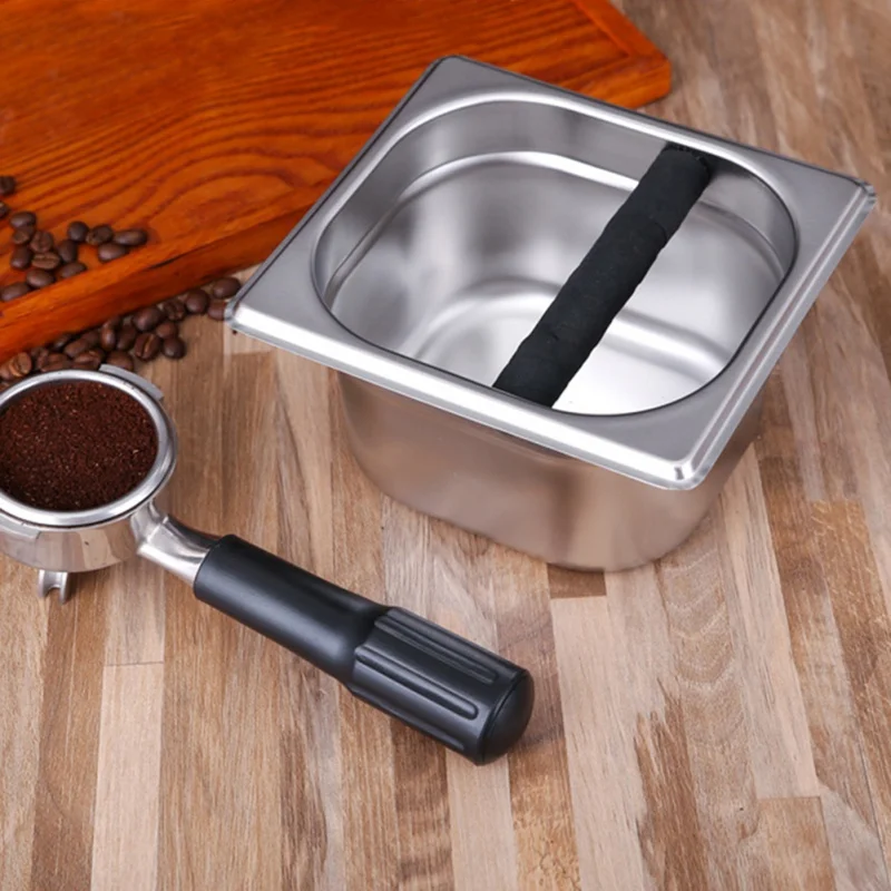 اكسسوارات منزلية الفولاذ المقاوم للصدأ الايطالية نمط ماكينة القهوة النفايات الخبث دلو Coffeeware