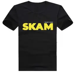 Новый skam Исак даже футболка модная мужская футболка хлопок летние шорты свободные рукава Футболки для девочек топы