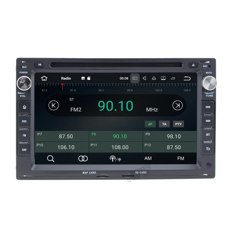 Flash Deal DSP Car Multimedia Player Android 9.0 2 Din Stereo System For VW/Volkswagen/Passat/Golf/Skoda Octa Core 4GB RAM Wifi USB DVD DVR 4