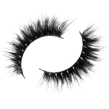Free shipping 3d luxury 100% real mink strip lashes lilly lashes brittnay bear natural fluffy soft mink lashes