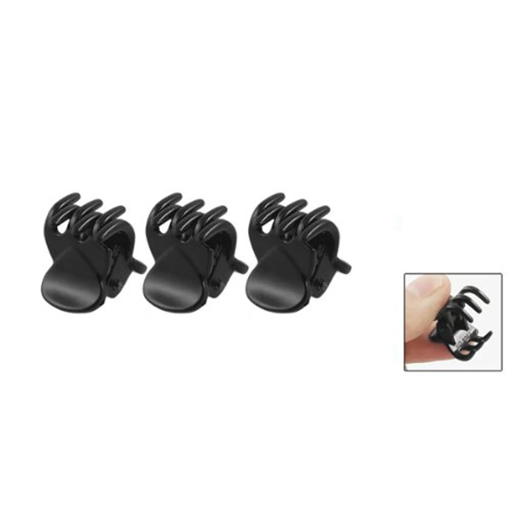 Best Sale High Quality Newest 12 Pcs Black Plastic Mini Hairpin 6 Claws Hair Clip Clamp for Ladies