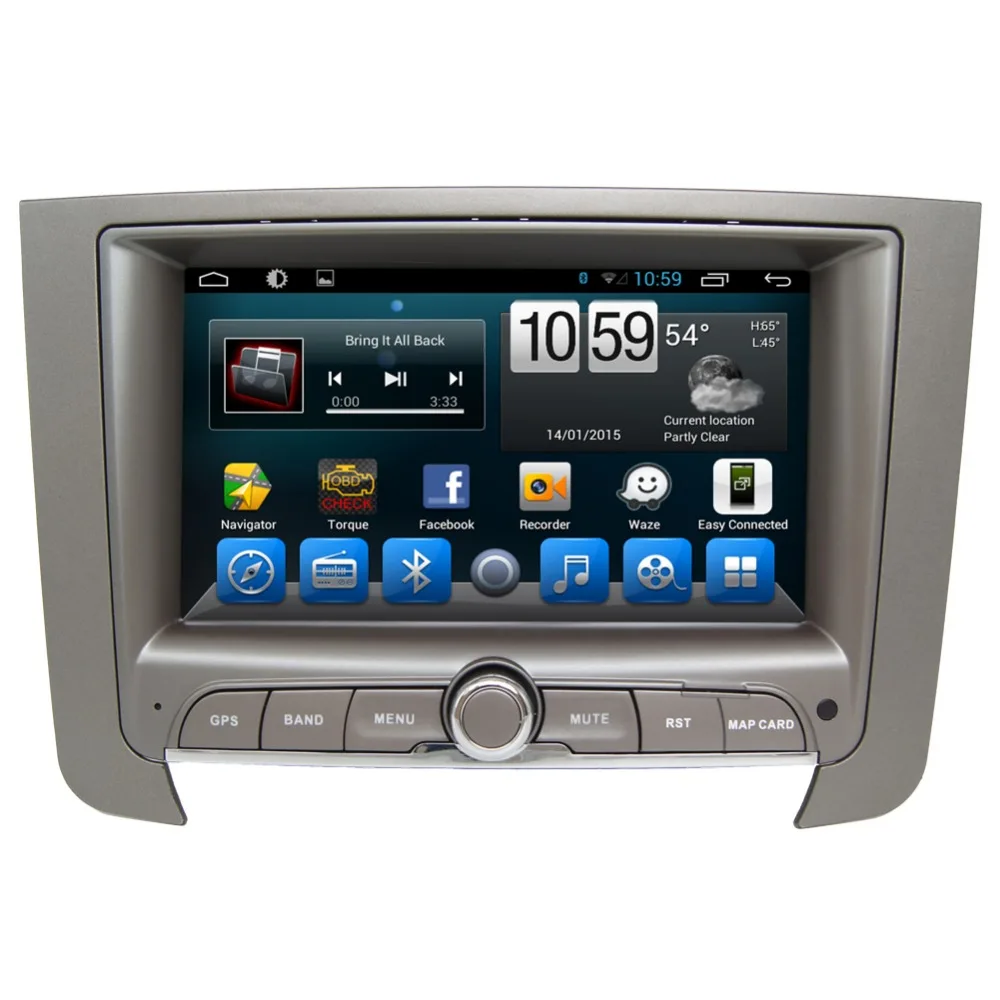 Best 7" HD 1024*600 4 Core Android 6.0 Car DVD GPS Radio Video Stereo Navigation Player for Ssangyong Rexton 2014 2015 2016 DVR TPMS 1