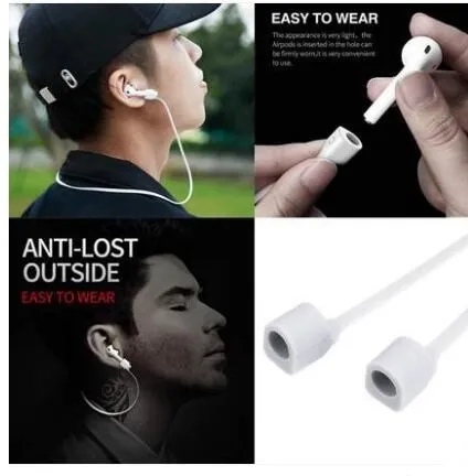 الأذن شريط لتعليق الهاتف المحمول ل أبل Airpods مكافحة خسر حزام المغناطيسي حلقة سلسلة حبل القرون سيليكون وصلة كابل سماعة المحمول شريط لتعليق اله...
