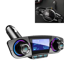 Bluetooth автомобильный комплект свободные руки FM передатчик MP3 плеер 12 V-24 V fm-модулятор с USB Зарядное устройство Поддержка Micro SD TF работы в режиме воспроизведения музыки