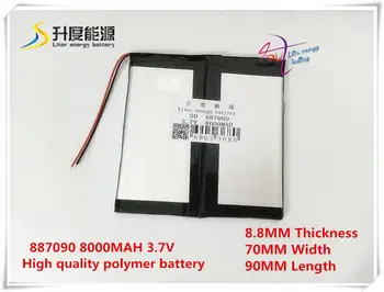 

3.7V 8000mAh 887090 Polymer lithium ion / Li-ion battery for POWER BANK;tablet pc,mp3,mp4,cell phone,speaker