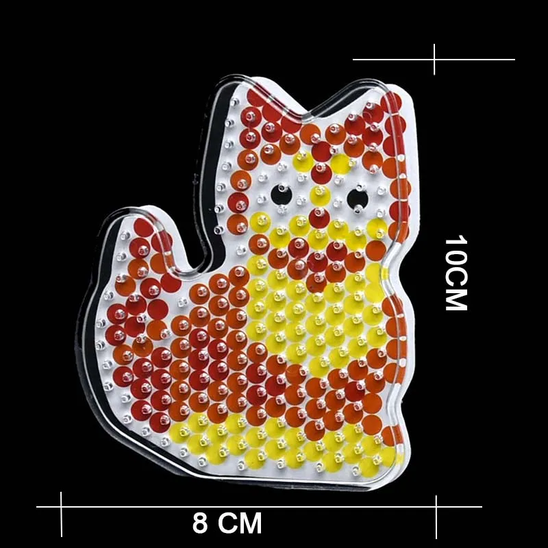 2018 Puzzle Pegboards Patterns Templates & Ironing Paper  White Plastic Tweezers for 5mm Hama Beads 3D  Toys  Children 27