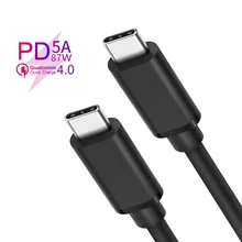 Кабель USB 3,1 type-c PD 87W 5A кабель для быстрой зарядки для Macbook pro samsung Galaxy S9 huawei Matebook P30 Thunderbolt 3
