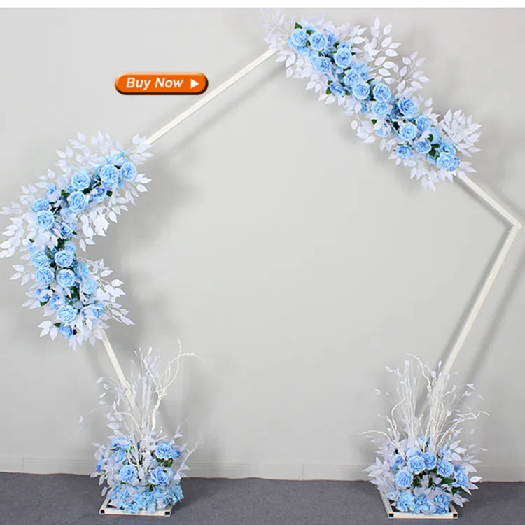 Artificial-flowers-Blue-style-wedding-eucalyptus-lleaves-flower-arrangement-Wedding-stage-road-guide-Home-holiday-decoration (2)