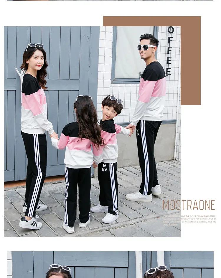 Одинаковые свитера для всей семьи, футболки с длинными рукавами, одежда для мамы и дочки в полоску, одинаковые комплекты для семьи