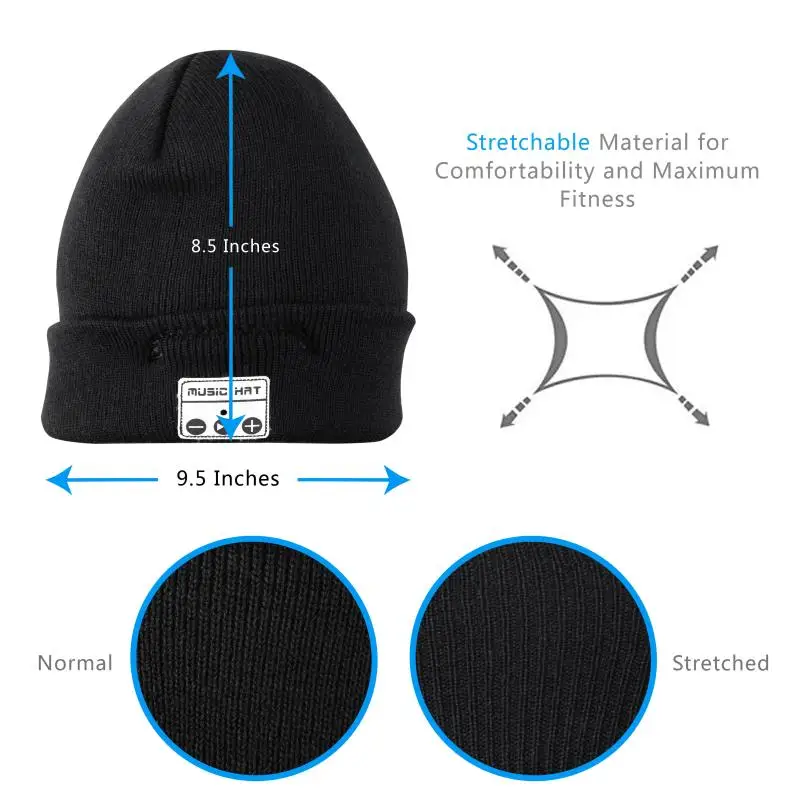 Topi Musik Kupluk Bluetooth Fashion 