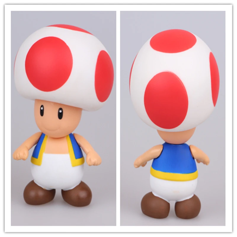 8 15 см Super Mario Bros фигурка модель игрушки Bowser Koopa Yoshi Марио Луиджи гриб Персик ПВХ