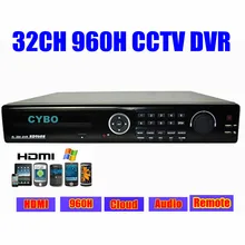 32ch cctv system H.264 real time full D1 960H Standalone DVR cloud network HDMI 1080P 32 channel DVR video surveillance recorder