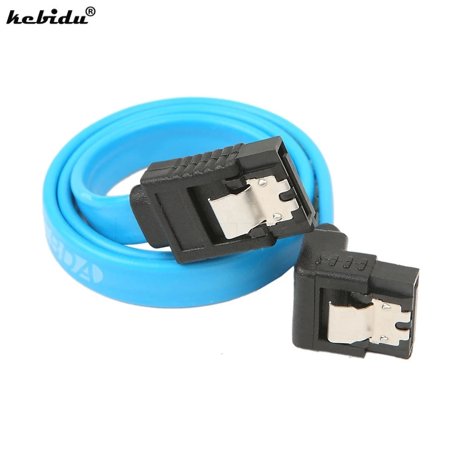 Kebidu Супер Скоростной прямой угол 6 Гбит/с 30 см 50 SATA 3 0 кабель ГБ/сек. III плоский для