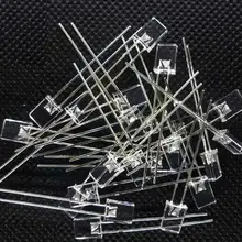 1000 шт./лот 2*5*7 мм 2X5X7 мм квадратный прозрачный синий волос синий светодиодный светоизлучающий диод свет куб специальный