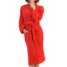 Теплый халат зимний пеньюар Femme Capuche для женщин Badjas ночной халат зимний женский длинный халат леди Мужчины Badjas Dames Отель Свадебный