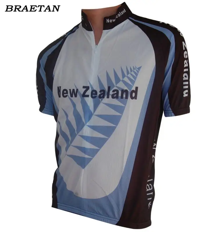 Новая Зеландия Велоспорт Джерси Белый Черный Синий велосипедная одежда классический стиль велосипед одежда лето можно настроить braetan - Цвет: style photos