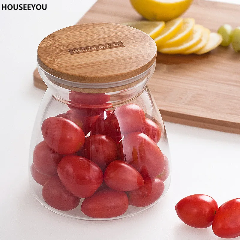 Стеклянная банка с крышкой 1100 мл|storage bottle|storage bottles & jarsglass mason jars |